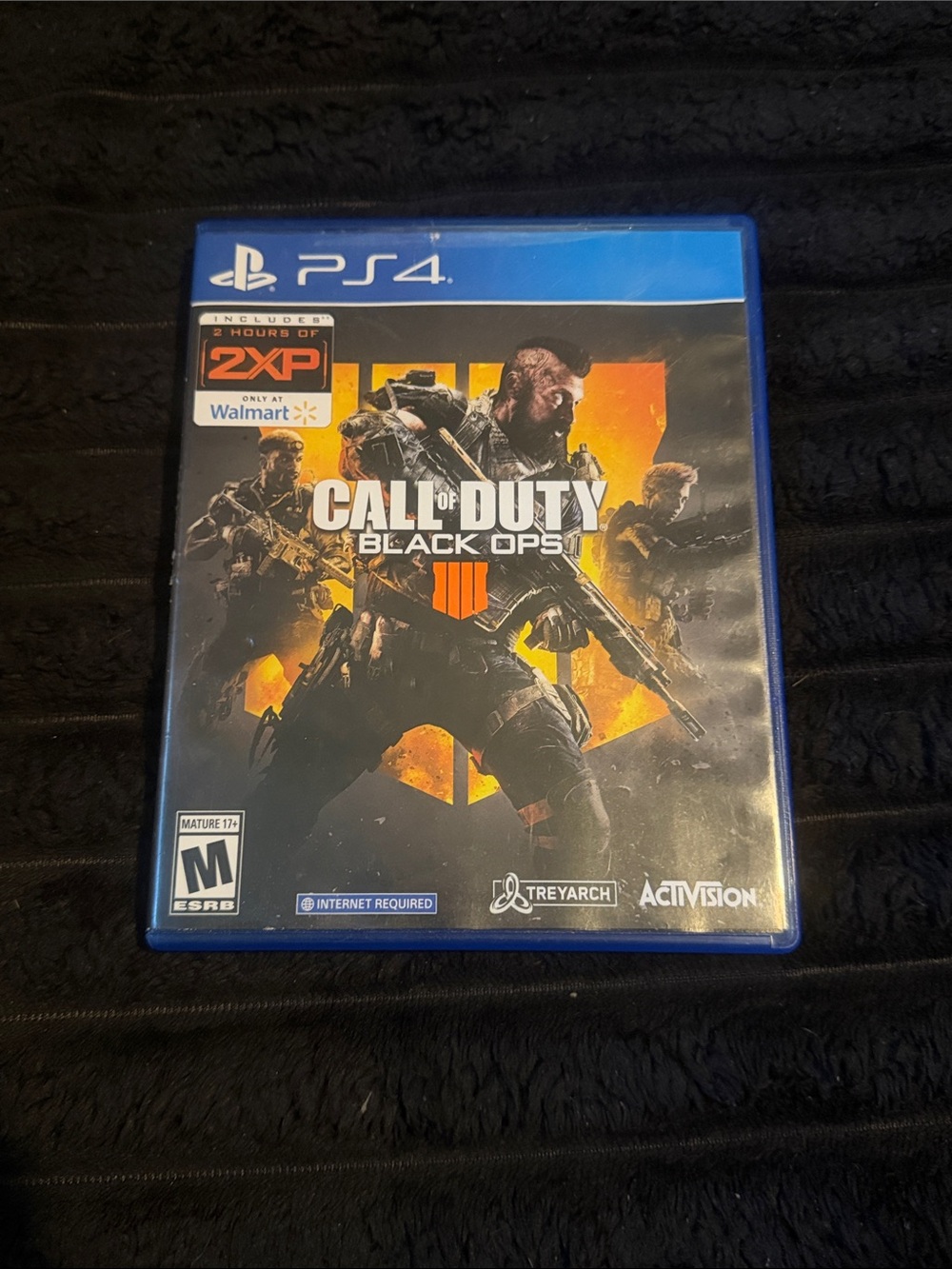 Sony PS4 Call of Duty Black Ops IIII - Black & Orange Cover